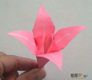 折纸大全：折百合花