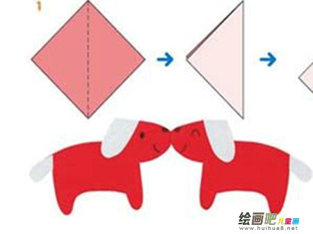 剪纸图案大全：小狗动物剪纸