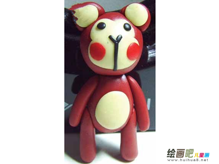 橡皮泥手工制作：可爱的熊宝宝