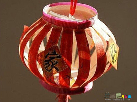 废物利用手工制作：纸杯做的红灯笼