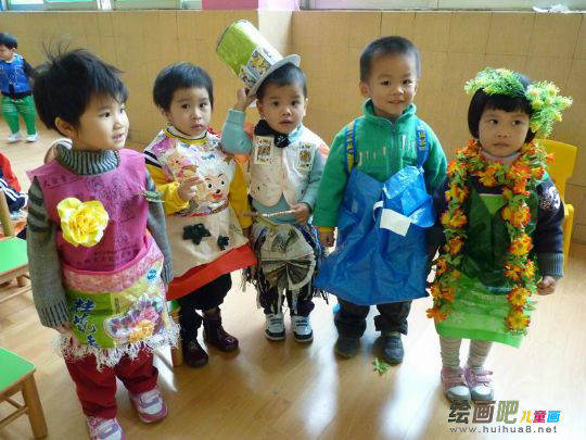 幼儿环保时装秀图片：幼儿环保时装秀图片大全
