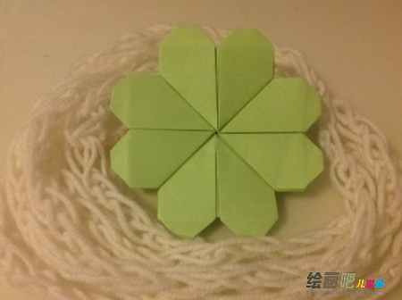 折纸大全：组合式幸运草折纸