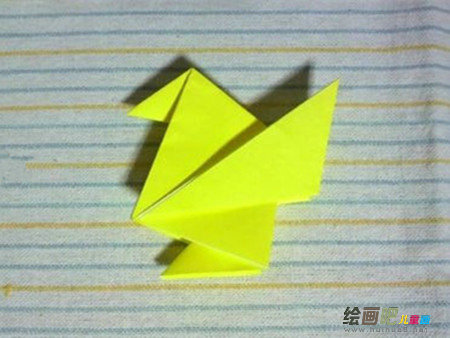 折纸大全：折纸小鸡图解教程