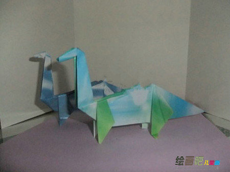 折纸大全：恐龙迷惑龙的折叠方法