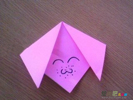 折纸大全：如何折红嘟嘟小猪脸