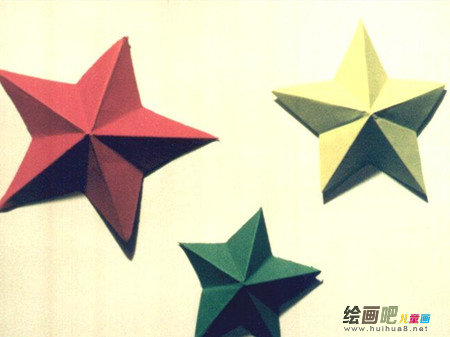 剪纸图案大全：五角星的剪法