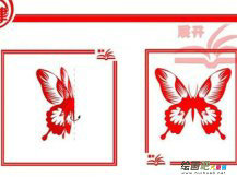 剪纸图案大全：蝴蝶剪纸教程