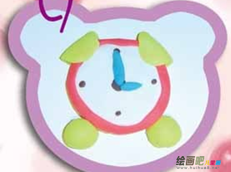 橡皮泥手工制作：小闹钟的做法