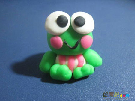 橡皮泥手工制作：青蛙