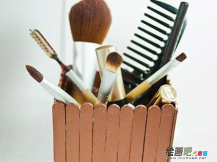废物利用手工制作：化妆品收纳盒子