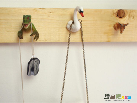 废物利用手工制作：有趣的玄关挂钩