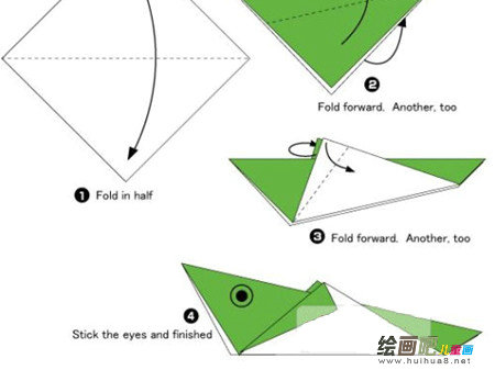 折纸大全：小蚂蚱折纸