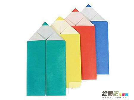 折纸大全：手工折纸铅笔