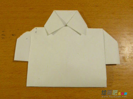 折纸大全：如何折带领纸衬衫