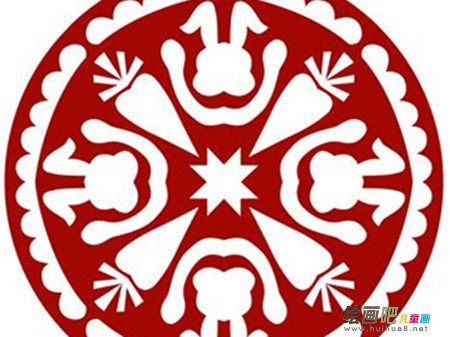 剪纸图案大全：团花剪纸