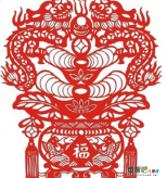 剪纸图案大全：龙年剪纸