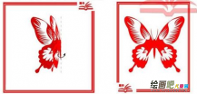 剪纸图案大全：蝴蝶剪纸