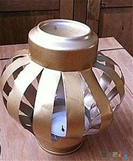 灯笼制作方法：易拉罐旧物利用小灯笼的手工DIY