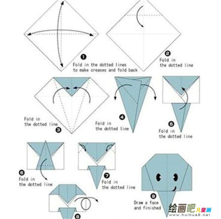 折纸大全：简单大象