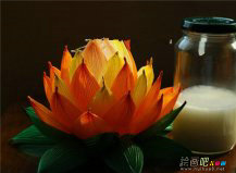 灯笼制作方法：莲花灯笼