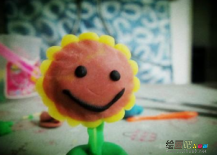 橡皮泥手工制作：教你橡皮泥制作可爱向日葵