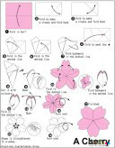 折纸大全：折纸樱花