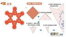 剪纸图案大全：菠萝剪纸教程