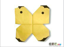 折纸大全：黄蝴蝶