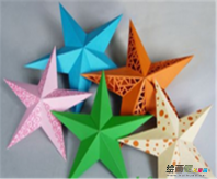 折纸大全：海星折纸大全手工折纸图解教程
