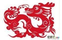 剪纸图案大全：龙的剪纸方法