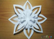 剪纸图案大全：纸艺雪花