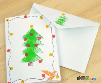 折纸大全：简单的手工制作圣诞树圣诞贺卡教程