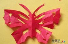 剪纸图案大全：蝴蝶剪纸图案步骤