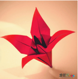折纸大全：精致的百合花折纸大全