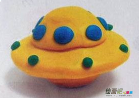 橡皮泥手工制作：幼儿手工制作-橡皮泥手工制作UFO