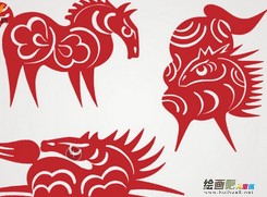 剪纸图案大全：剪纸图案大全