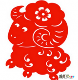 剪纸图案大全：可爱绵羊手工剪纸图案与教程
