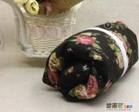 布艺手工制作：帆布夹棉便携坐垫