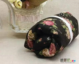 布艺手工制作：帆布夹棉便携坐垫