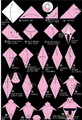 折纸大全：日本相扑折纸图解
