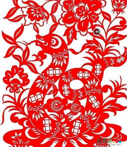 剪纸图案大全：蛇年剪纸铜钱剪纸图案