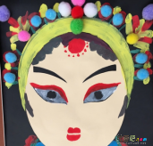 卡纸手工制作大全：儿童手工制作京剧脸谱的做