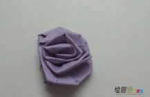 折纸大全：玫瑰花折纸教程图解