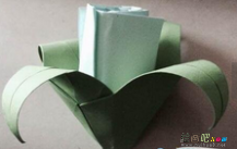 折纸大全：玫瑰花叶子的折纸方法步骤