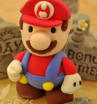 橡皮泥手工制作：手工制作马里奥公仔玩偶