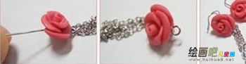 橡皮泥手工制作：DIY玫瑰花耳环图解教程