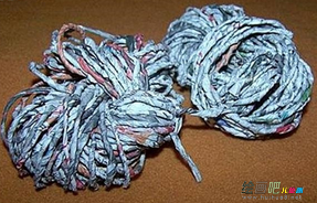 废物利用手工制作：编织收纳篮的做法
