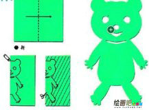 剪纸图案大全：可爱熊宝宝的剪纸方法