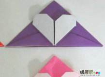 书签制作方法：简单折纸心书签