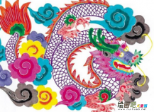 剪纸图案大全：中国传统龙的剪纸